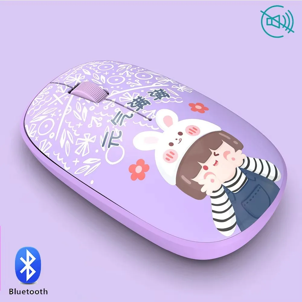 High-Quality Wireless Silent Bluetooth Cartoon Mouse