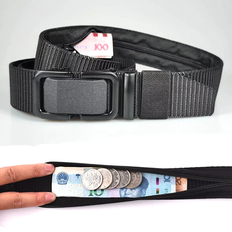 Novelty Travel Hidden Money Belt Women Stealth Zipper Money Strap