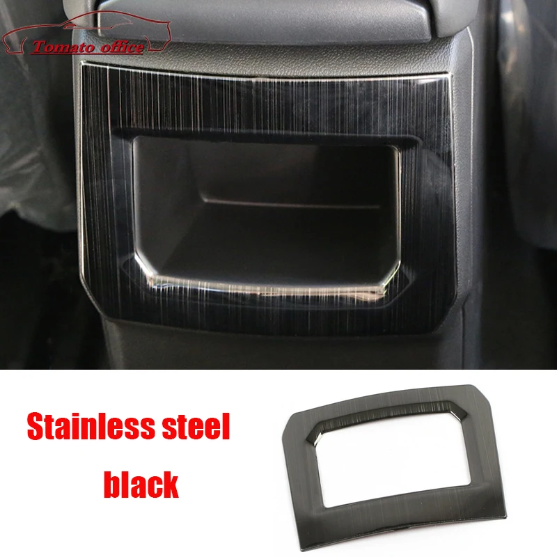 

Stainless Steel For Great Wall Cannon Gwm Poer Ute 2021 2022 Car Rear Armrest Storage Box Patch Cover Frame Accessories