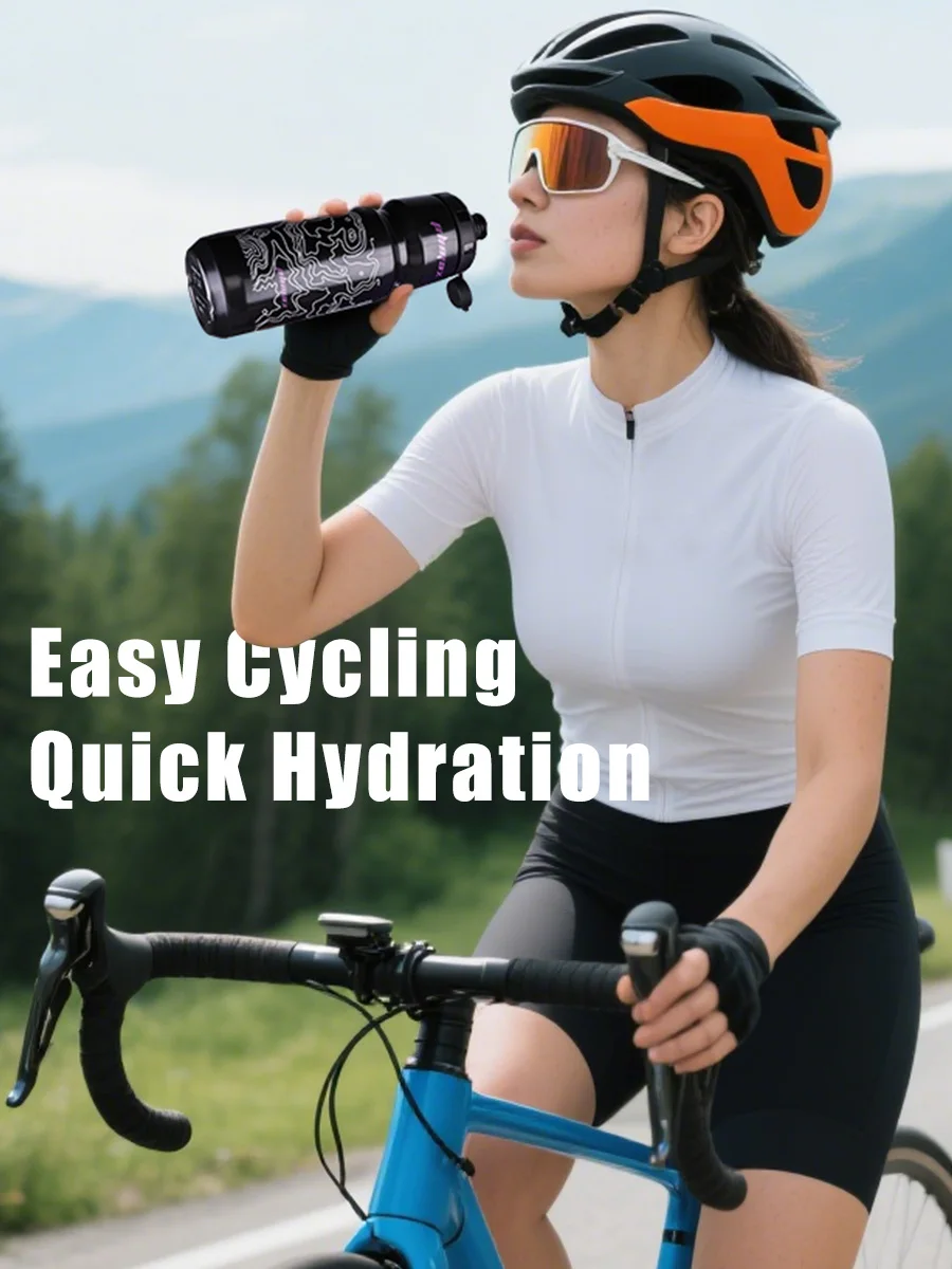 PHMAX 720ML Fahrrad Wasser Flasche Leichte Outdoor Sport Tragbare Radfahren Wasserkocher MTB Straße PP Große Kapazität Fahrrad Tasse – Detail 4