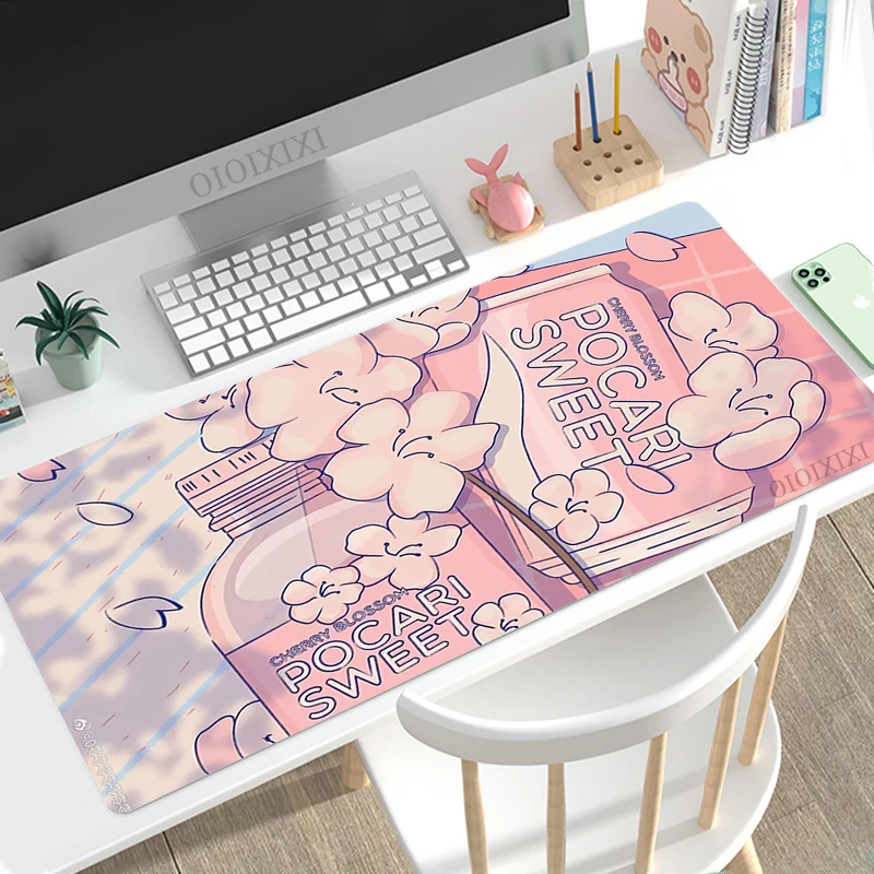 Bonito Kawaii Grande Gaming Mouse Pad xl hd Computador Personalizado Mousepad Não-deslizamento Borracha Natural Soft pc Mat Xxl - Imagem 6