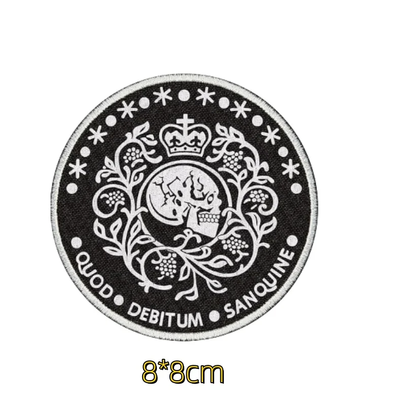 Toppa con quadrifoglio, divertente, morale, militare, con gancio