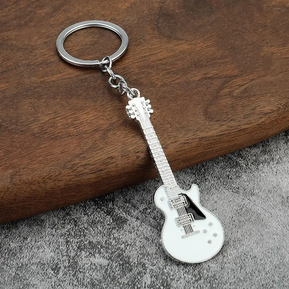 10-100Pcs Creative Musical Instrument Pendant Event Gift Bag Pendant Metal Lacquer Guitar Keychain