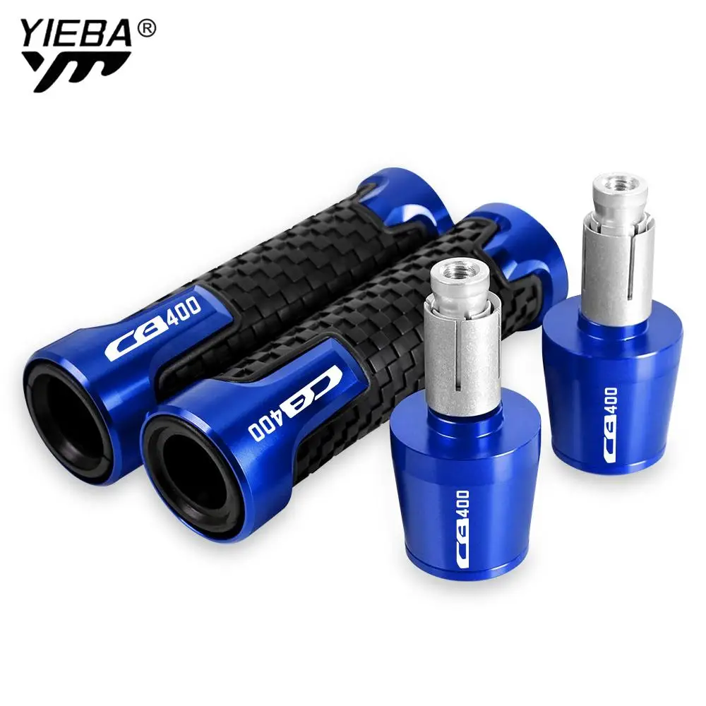 

7/8'' 22mm Motorcycle Handlebar Grips Ends Handle Bar Cap Grip End Plugs FOR HONDA CB400 1992 1993 1994 1995 1996 1997 1998 1999