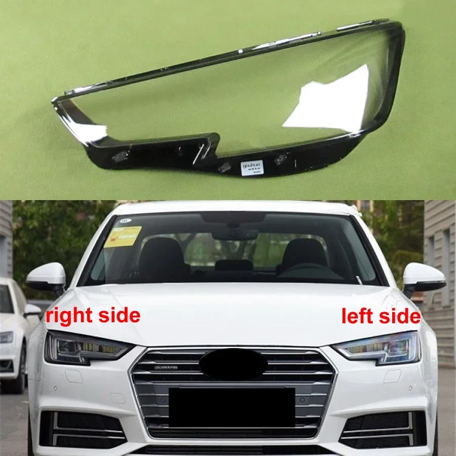 

For Audi A4 A4L 2016 2017 2018 2019 Car Accessories Headlight Cove Transparent Lampshade Headlamp Shell Plexiglass Xenon Led