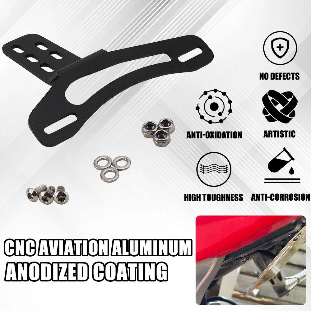 Aluminum Alloy Bracket For Rear License Plate Mudguard For Honda CBR600RR 2003-license plate holder motorcycle license plate holder