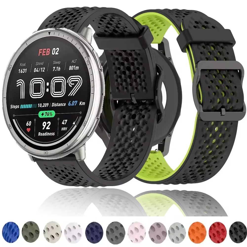 Versatile Sports Silicone Wristband - 20mm/22mm