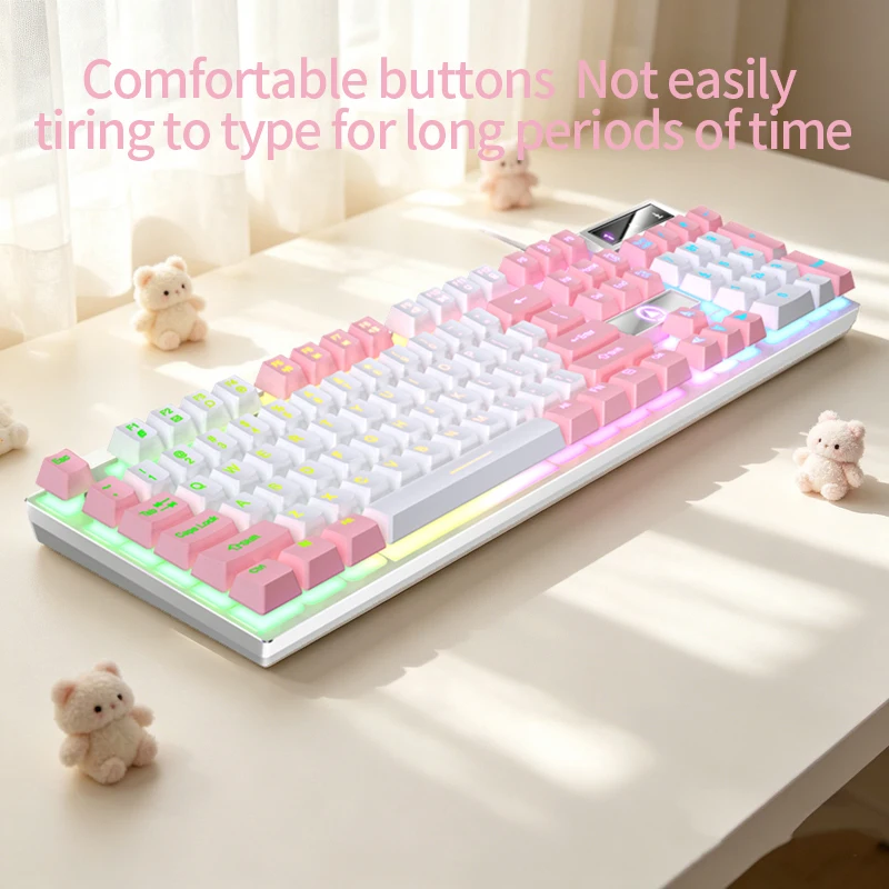 Enhanced Luminous Wired Gaming Keyboard and Mouse Set