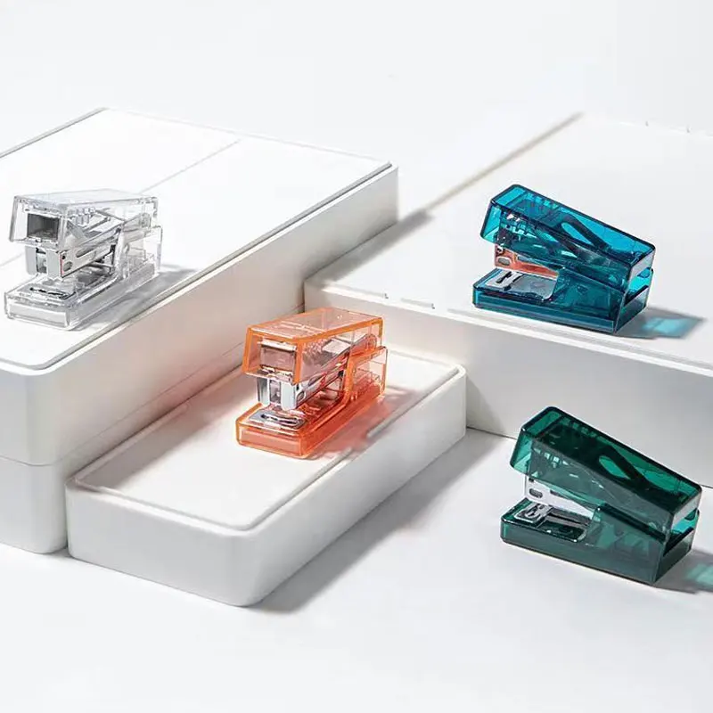Mini-Stapler-Durable-Fashion-Transparent-Color-Staplers-Children-Cute ...