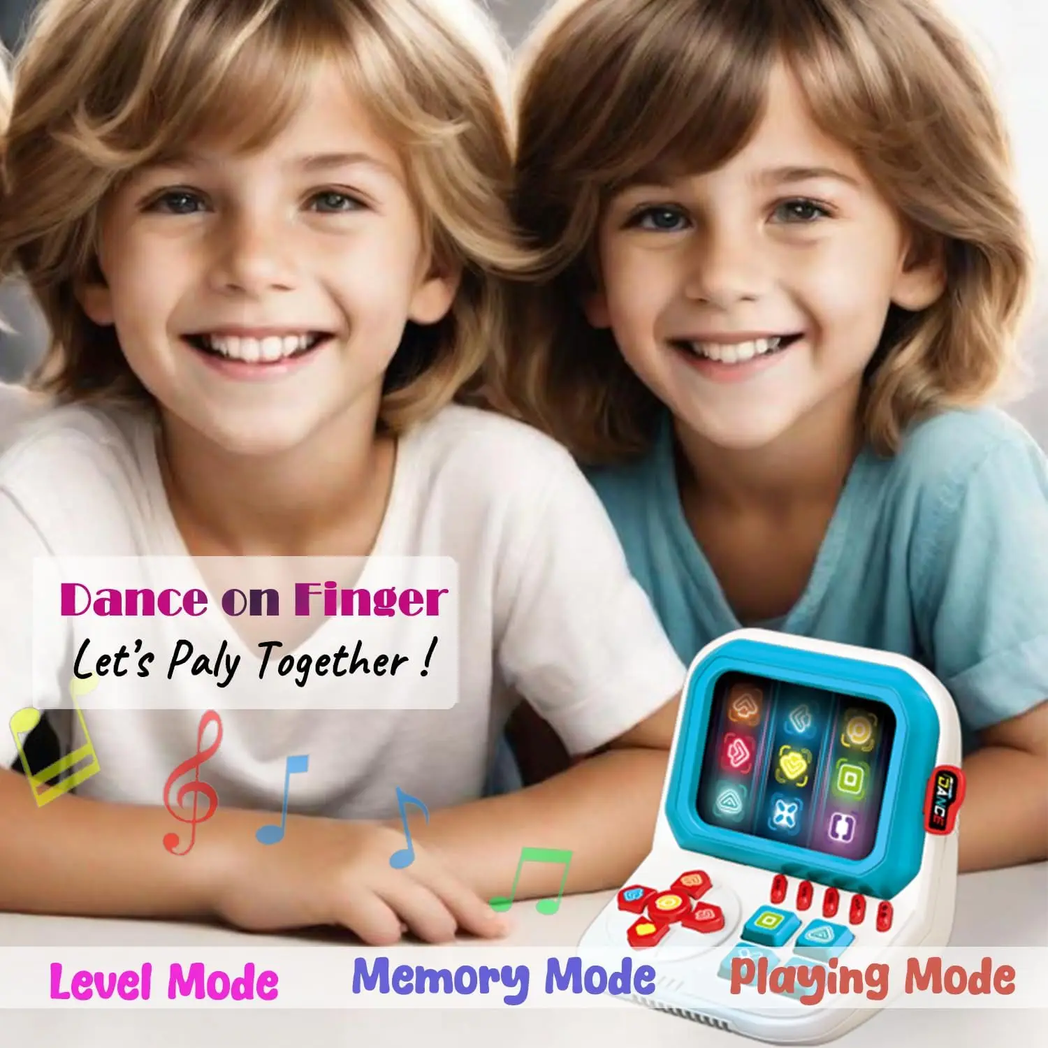 Finger Dance Machine ,Quick Push Pop Game Fast Push toy,3 Modes Handheld Speed Pushing Game,Multi-Player Play, birthday Gifts
