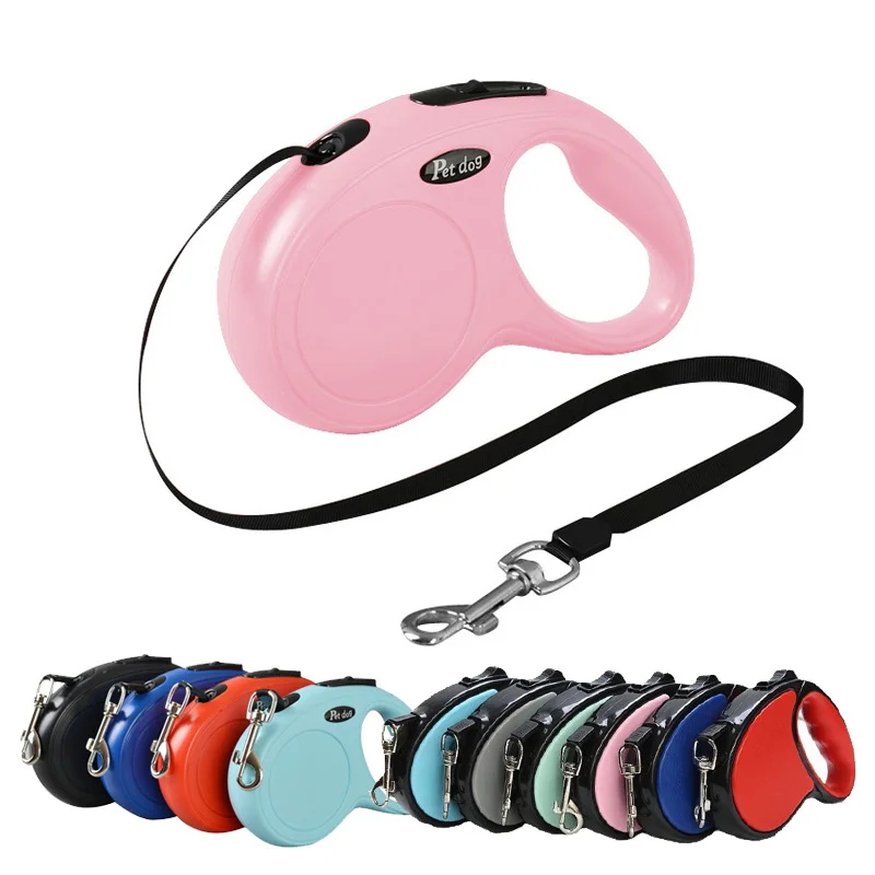 

Fashion Pet Leash for Medium Dogs Durable Nylon Retractable Rope Small Dog Walking Leash Automatic Extending Dog Leash 3 Meters
