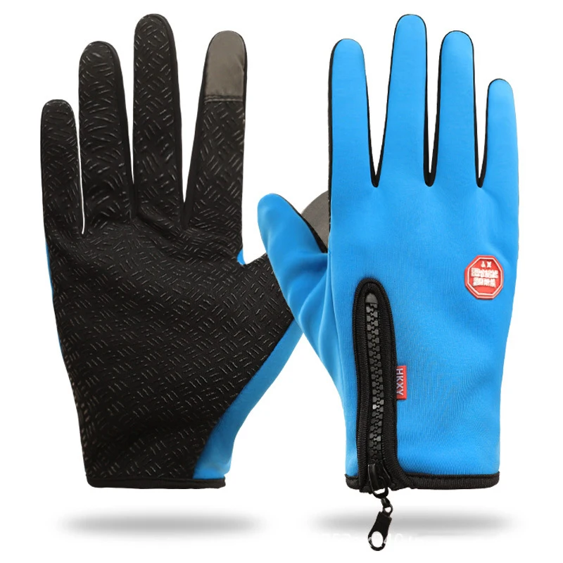 Guanti invernali per uomo e donna, guanti touchscreen a 2 dita, guanti da ciclismo, guanti da guida, guanti caldi, grigio, XL | Leroy Merlin