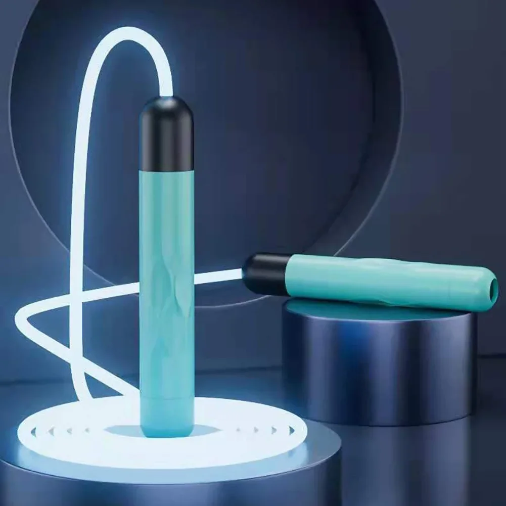 LED Night Glow Jump Ropes Glowing Skipping Rope Kids Adjustable Children Adults Portable Training Sports Fitness Equipment jump rope