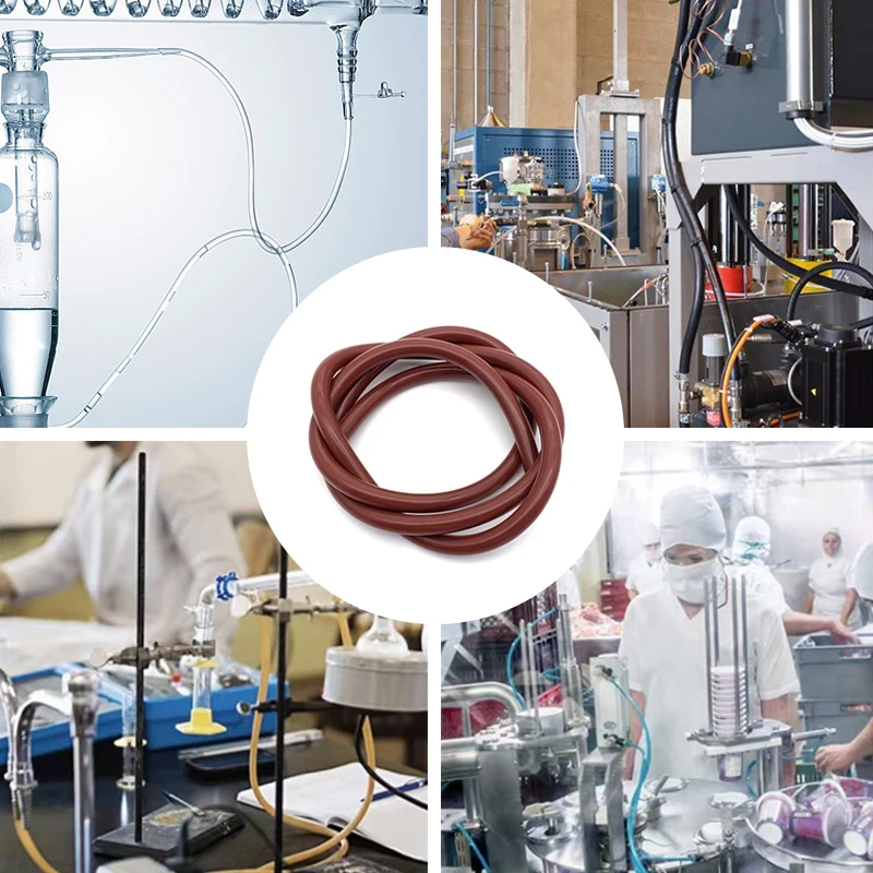 2M Silicone Tube OD 4-16mm Flexible Rubber Hose Food Grade Soft Drink Pipe Water Connector Colorful Plumbing silicone tube