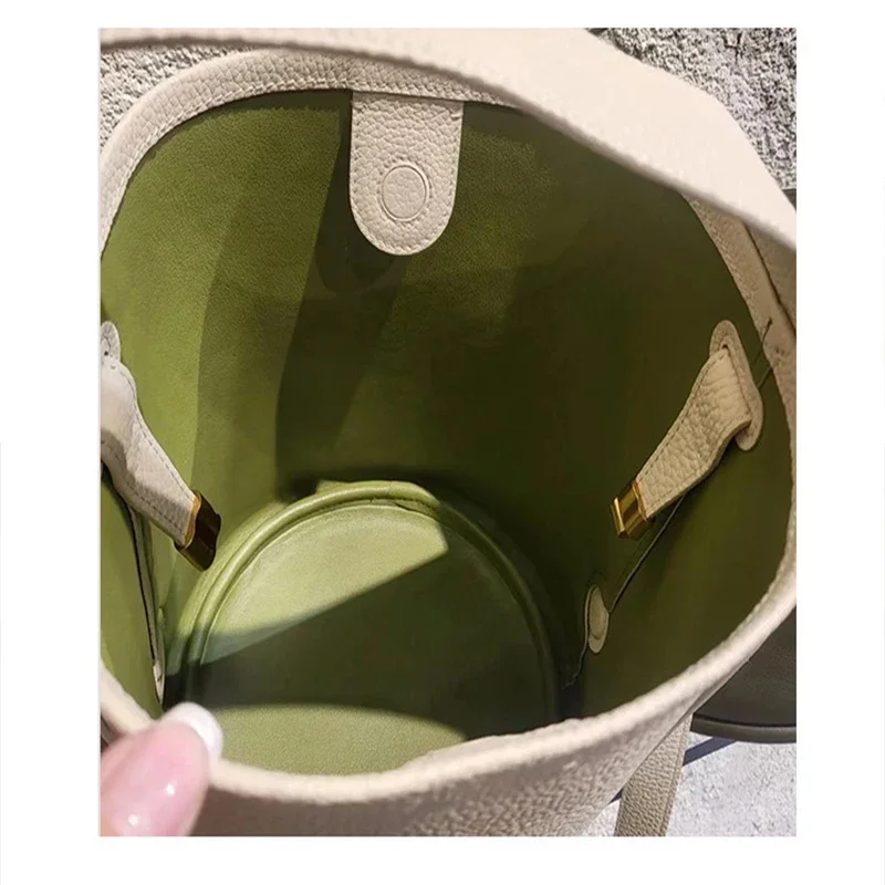 Songmont Ear Series Bucket Bag Single Shoulder Handheld Crossbody Large Capacity Design Sense European and American Retro Style