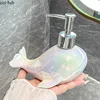 Creative Ceramic Whale Lotion Bottle Household Soap Bottle Shampoo Shower Gel Bottle Hand Sanitizer Bottles Bathroom Supplies