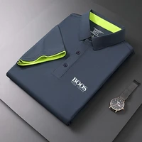Polo à manches courtes pour hommes, de haute qualité, à la mode, décontracté, absorbant la sueur, respirant, cool, nouvelle collection été 2