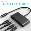 USB C Hub 4 Ports Type C Splitter Data Transfer Only 5Gbps Aluminum Alloy Lightweight for Laptop, Desktop, Phone, Tablet 1