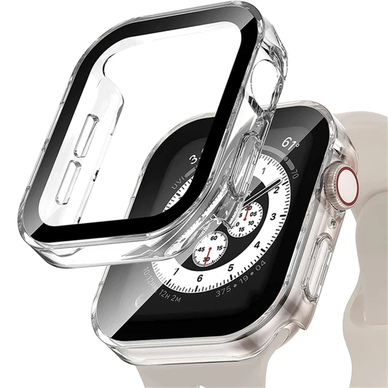 Premium Tempered Glass Smartwatch Protective Case with Durable Cover