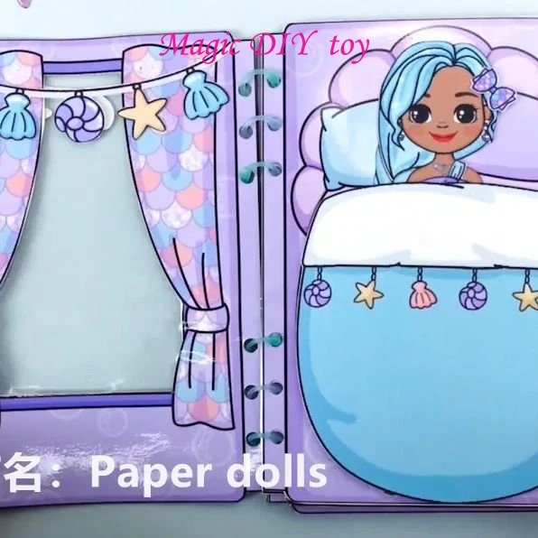 New Product Replacement Small House Girl Plays Paper Doll Replacement  Material Pack DIY Handmade Toys - AliExpress