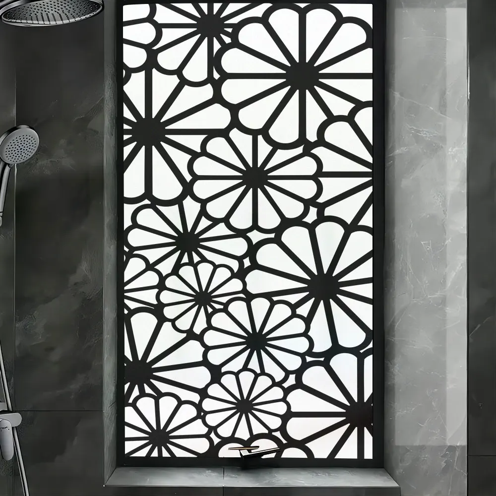 Privacy-Window-Sticker-Vintage-Printing-Pattern-Glue-Free-Static-Cling-Frosted-Glass-Door-Film ...