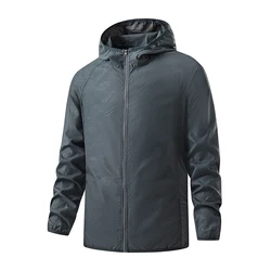 Unisex Waterproof Sun Protective Hiking and Camping Windbreaker Jacket - XXXL (Unisex Gray)