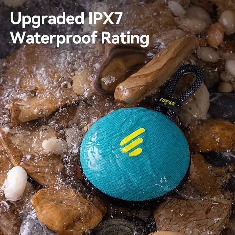 Edifier MP100 Plus Portable Bluetooth Speaker Camping Wireless Speaker Outdoor IPX7 Waterproof 183g Lightweight Design