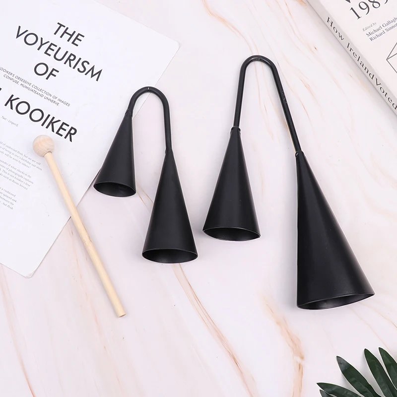 

1Set Two Tone Metal Double Bell Cowbell Percussion Musical Instrument with Striker Percussion Instruments