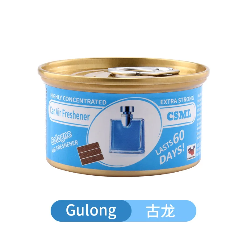 Best-selling Wooden Block Canned Car Aromatherapy, Car Fragrance Paste, Deodorizing Air Freshener, High-end Solid Perfume