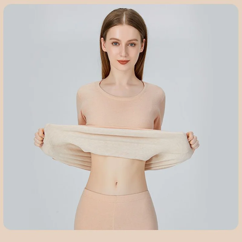 Men's Mink Velvet Silk Thermal Underwear Women's Cashmere Autumn Coat Trousers