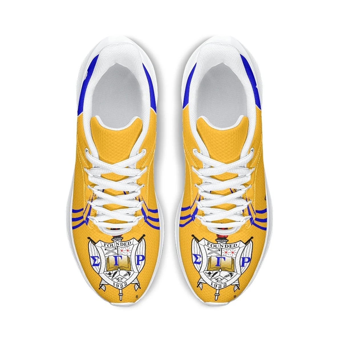 Sigma Gamma Rho Brand Design Comfortable Running Shoes Poodle Pattern Stylish Lace-up Sneakers Sorority Breathable Walking Shoes