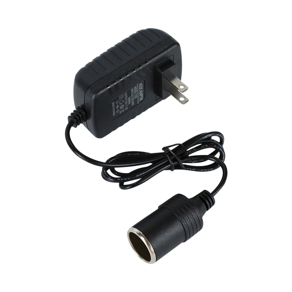 Universal Car Power Converter: 220V to 12V DC Charger Adapter