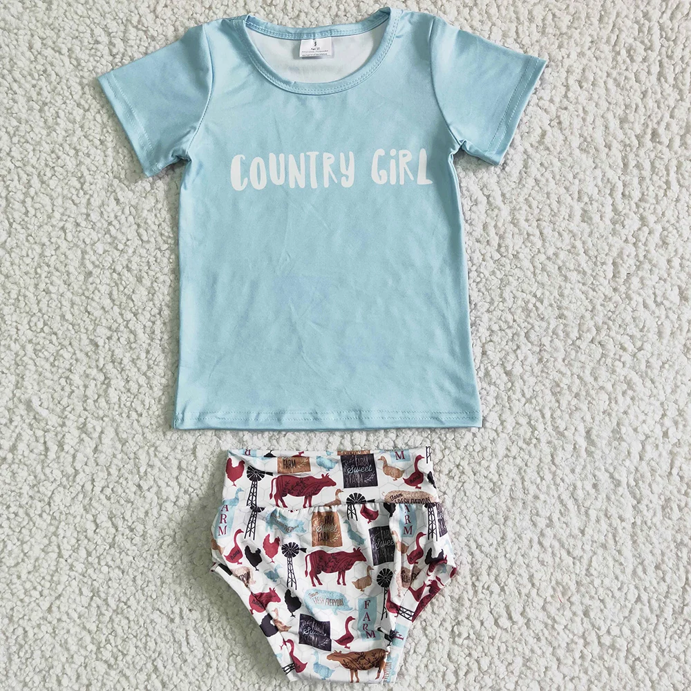 

Новинка, модная летняя одежда для маленьких девочек, 2 шт., комплект бамми, Одежда для новорожденных, детская одежда, бутиковые бамперы, наряды для девочек