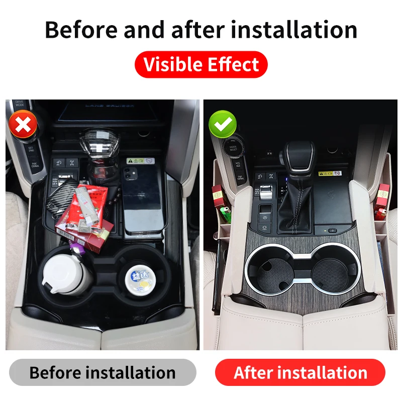 - For Toyota Land Cruiser 300 LC300 Upgraded Seat center console Storage Box Interior Modification Accessories Tuning