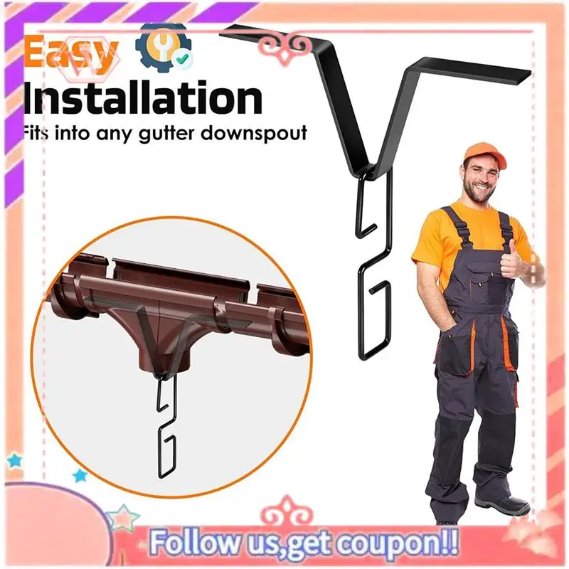 Upgraded Rain Chain Hook Rain Chain Anchor, Garden Gutter Positioner, Retainer For Installation