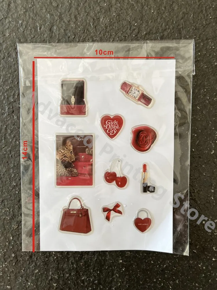 DlY 3D phone case dome epoxy 3d stickers personalized resin ipad label popular decorative crystal gel jelly cute shapes