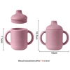 Portable Baby Feeding Drinkware Cup Newborn Learning Hand Shank Bottles Silicone Tableware Toddler Water Bottle Baby Accessories 3