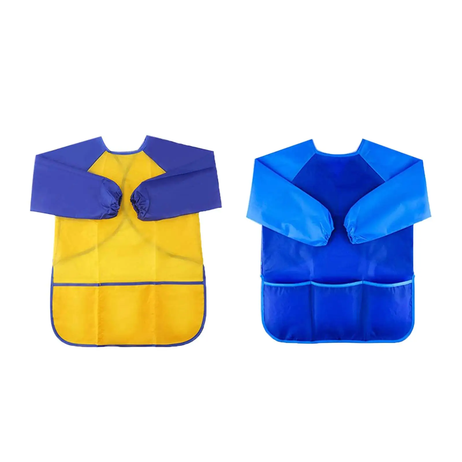 

Детский художественный дымчатый Водонепроницаемый Фартук с 3 вместительными карманами многофункциональная краска дымчатый фартук для приготовления выпечки