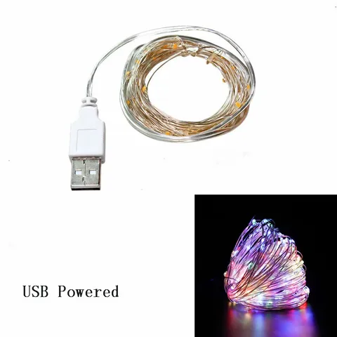 10M 20M LED String Lights Silver Wire Christmas Garlands Festoon Led Fairy Light Christmas Decorations for Home Room Tree