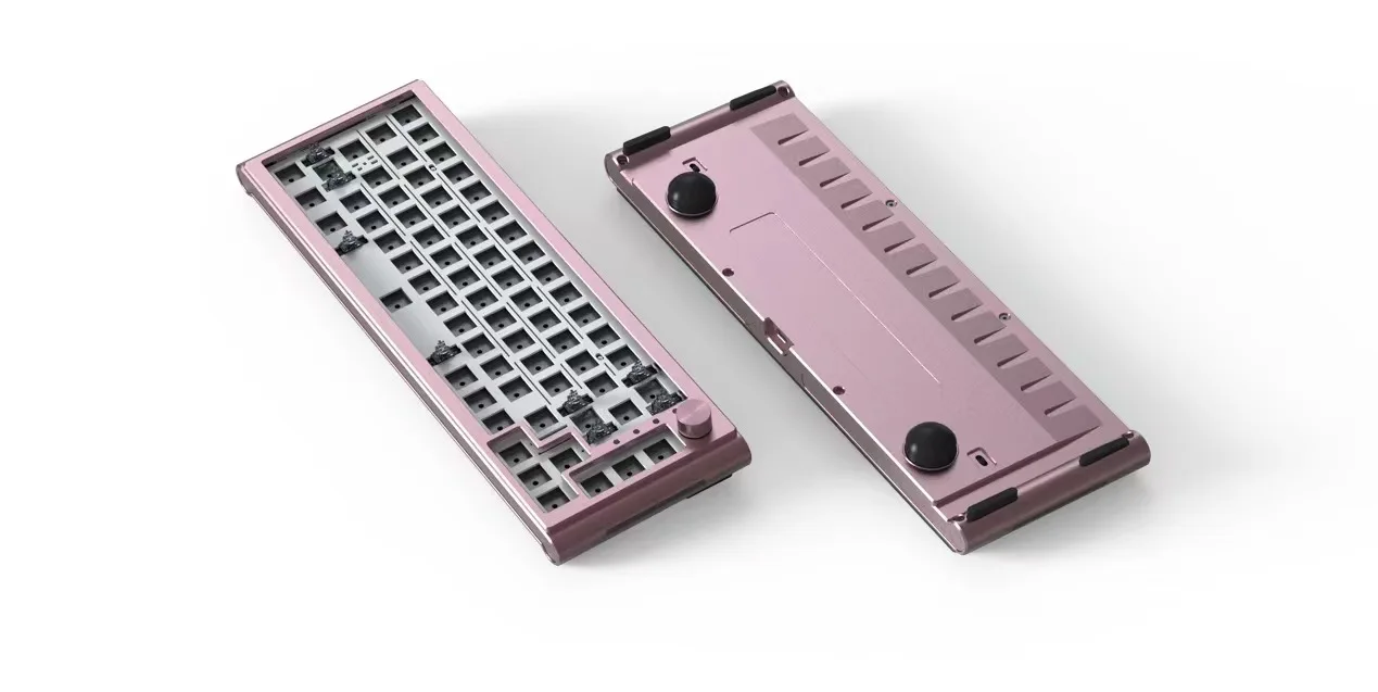 MXRSKEY-Kit de teclado mecánico inalámbrico/con cable, montaje de junta CK650 65%, PCB intercambiable en caliente, RGB, Bluetooth 5,0, 2,4 Ghz, tipo C
