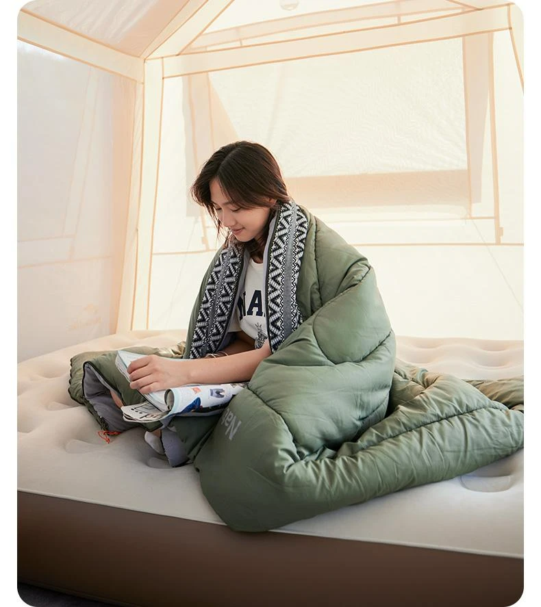 Naturehike Cotton Sleeping Bag Outdoor Camping Single Autumn And Winter Warm And Thick Splicable Breathable Sleeping Bag sleeping bag survival sleeping bag