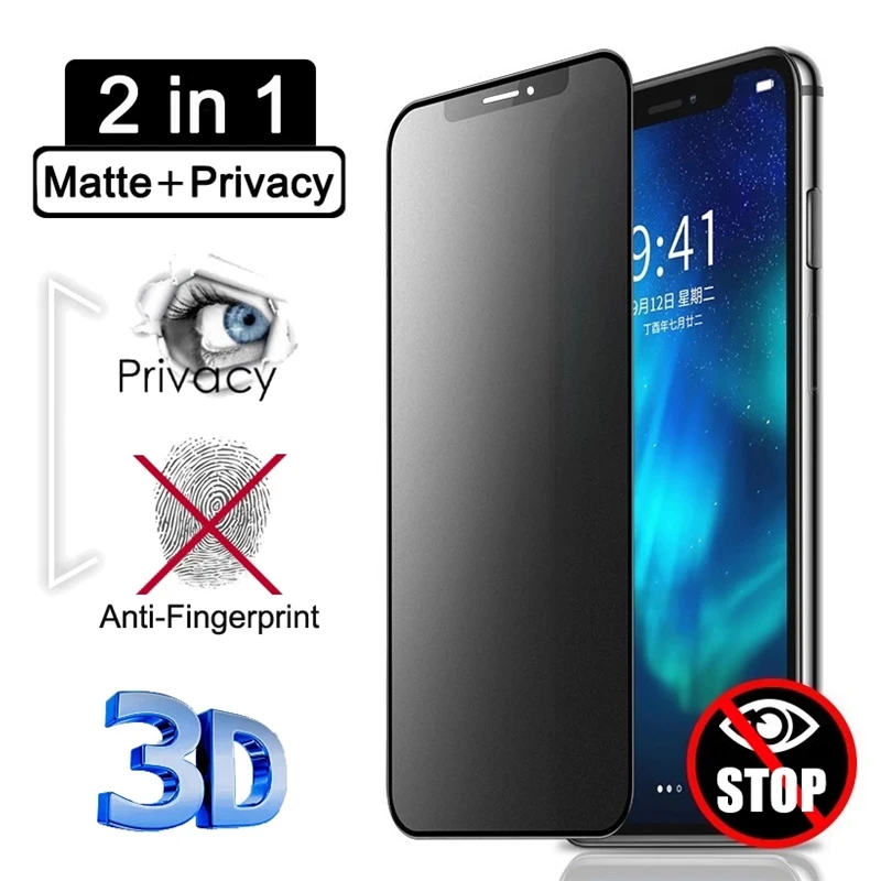 Protector De Pantalla Mate Antiespía Para IPhone 17 Pro - Cristal Templado 9H, Antirreflejos Y Anti-huellas