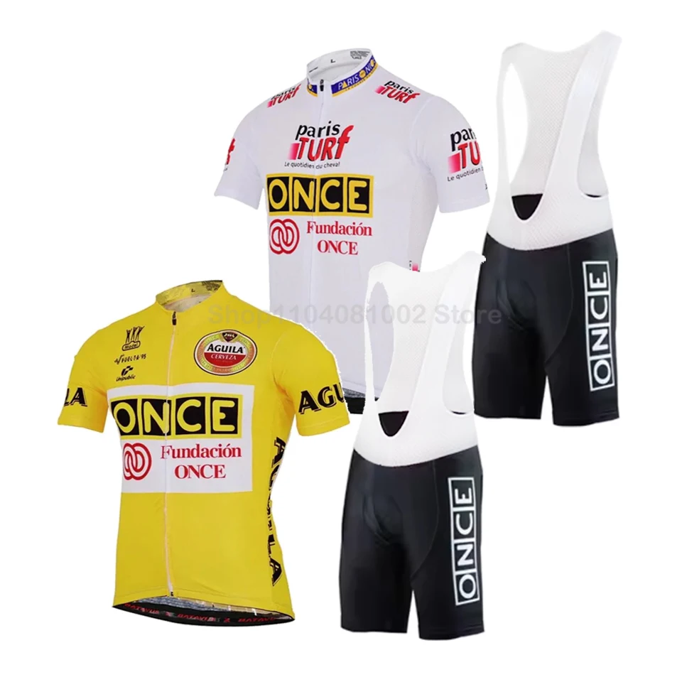 Once Team Retro Cycling Jersey Set Bike Wear Clothing Mtb Jersey Breathable Maillot Ciclismo Hombre