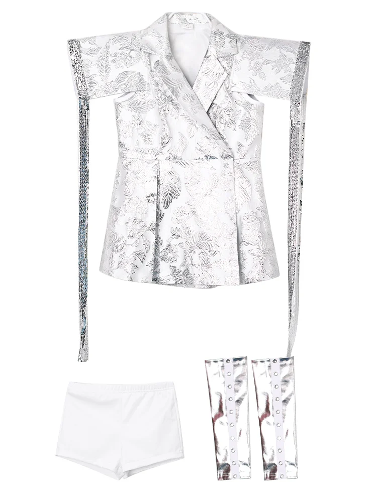 

Джазовые наряды для девочек, детские модные костюмы в стиле хип-хоп для уличных танцев, джазовые костюмы, джаз, выступления на сцене, подиума в стиле хип-хоп