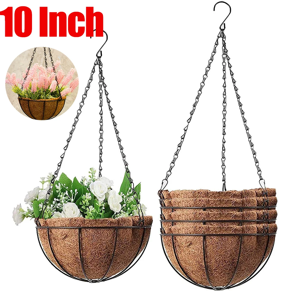 10 Inch Plant Holder Coconut Liner 1