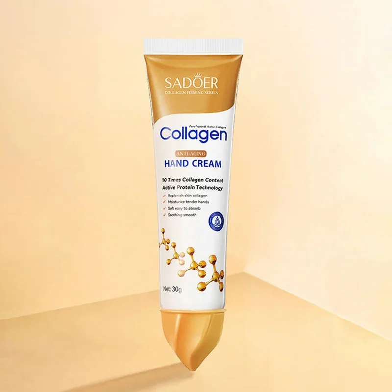 SADOER Collagen Anti Wrinkles Hand Cream Hands Moisturizing Hydrating Anti-aging Whitening Hands Skin Care Products