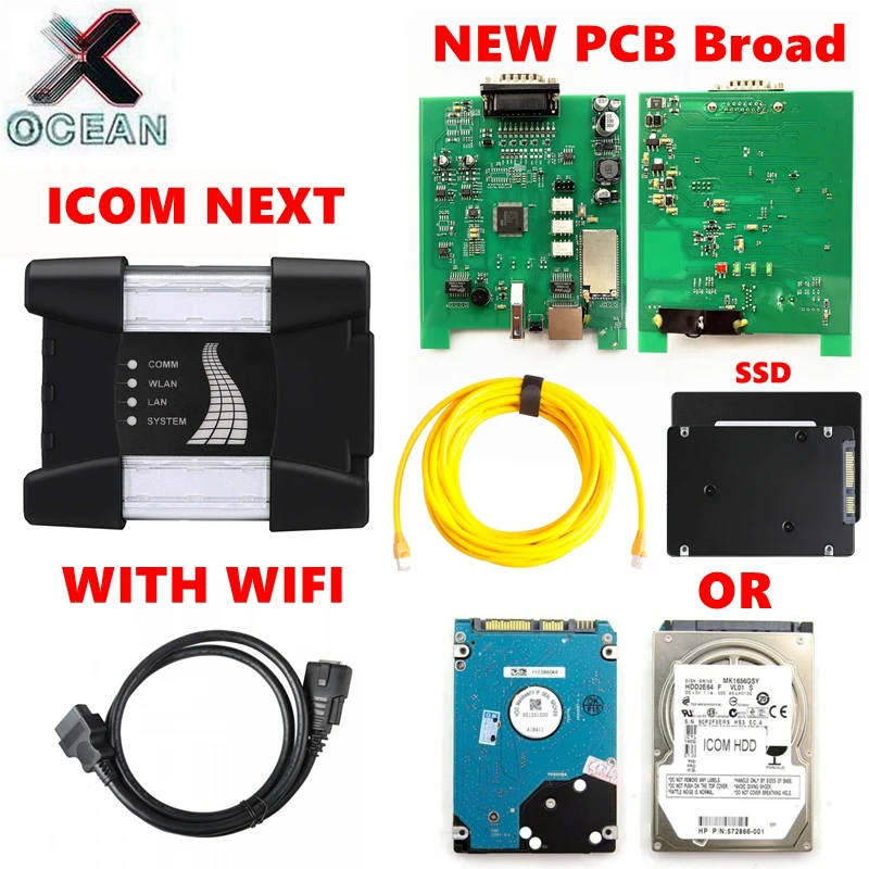 

Лучший ICOM следующий новый ICOM для BMW для Mini Cooper WIFI диагностический инструмент новейший программирующий инструмент Поддержка инструментов для ремонта DOIP