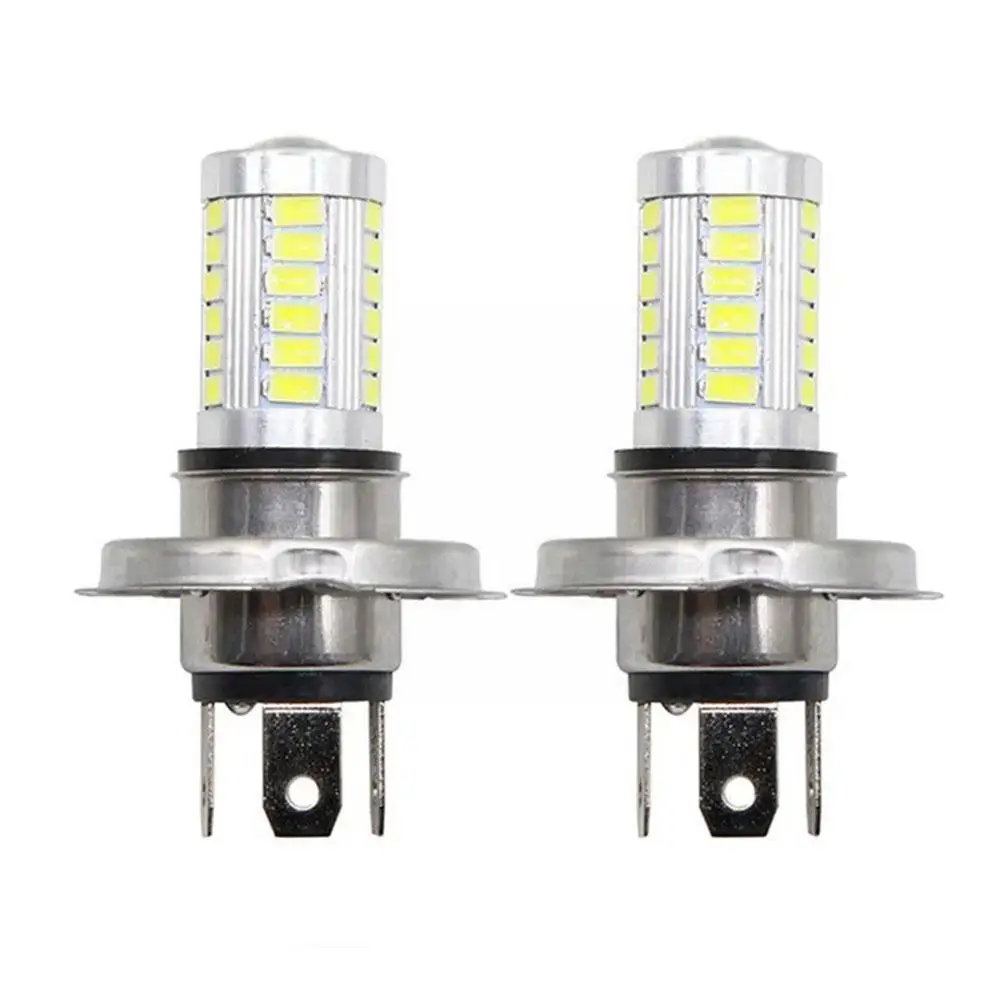 

1/2pcs H4 LED Lamp Car Headlight 33 SMD 5630 5730 Light Lamp Head Bulbs Bulb Auto Fog Automobile Light Car T6Y5