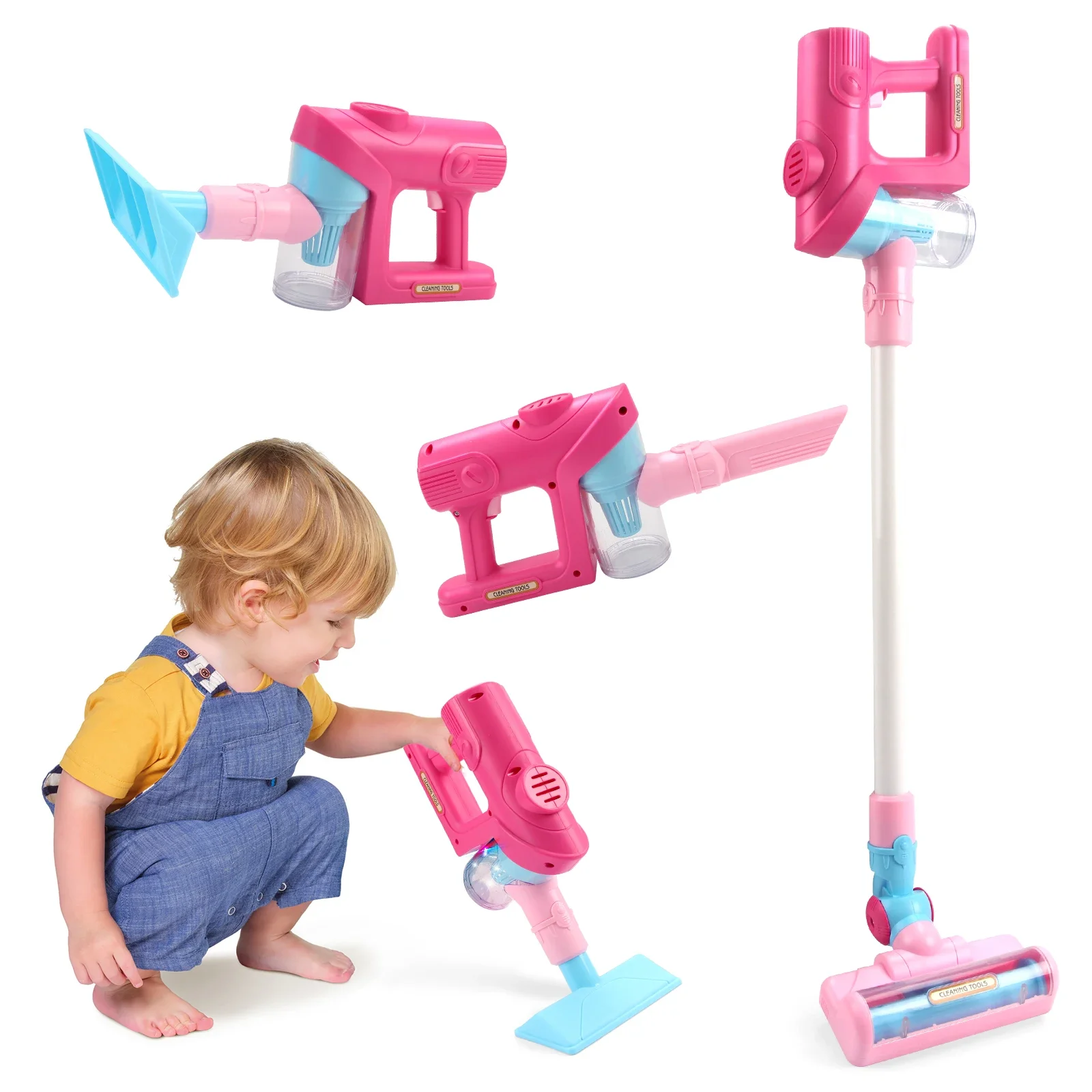 Electric Mini Vacuum With Light and Music Cleaner Simulation Housework Dust Catcher Educational Pretend Play Toys for Kids Gifts mini vacuum cleaner,cleaning toys,vacuum cleaner toy,children pretend play toys