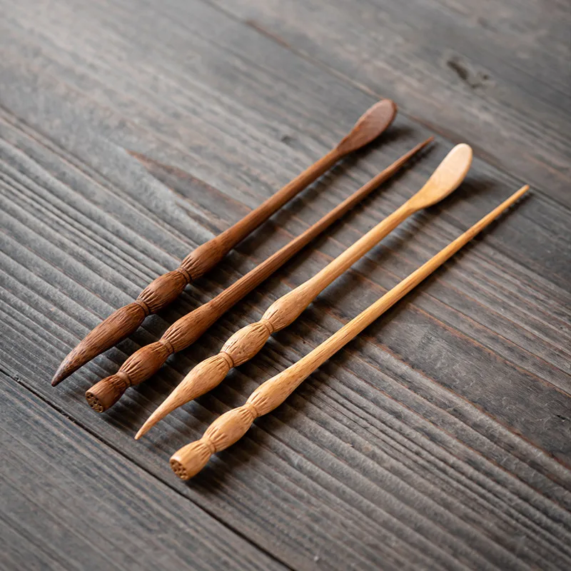 Bamboo Tea Needle for Kung Fu Tea Set Long Handled Spoons Needle Spoon Utensils Spare Parts Kitchen Tool Accessories